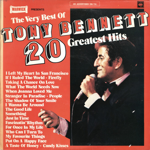 Tony Bennett - The Very Best Of Tony Bennett 20 Greatest Hits (LP, Comp ...